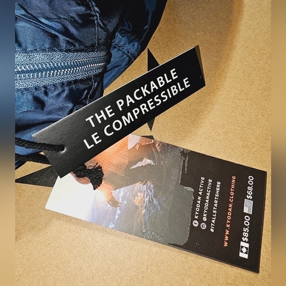 Kyodan ACTION PACKABLE WINDBREAKER Navy - Picture 10 of 10